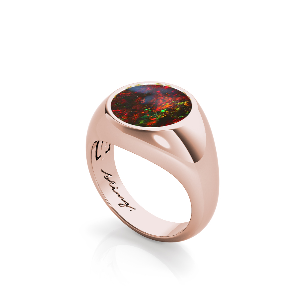 Nebula - Black Opal Ring