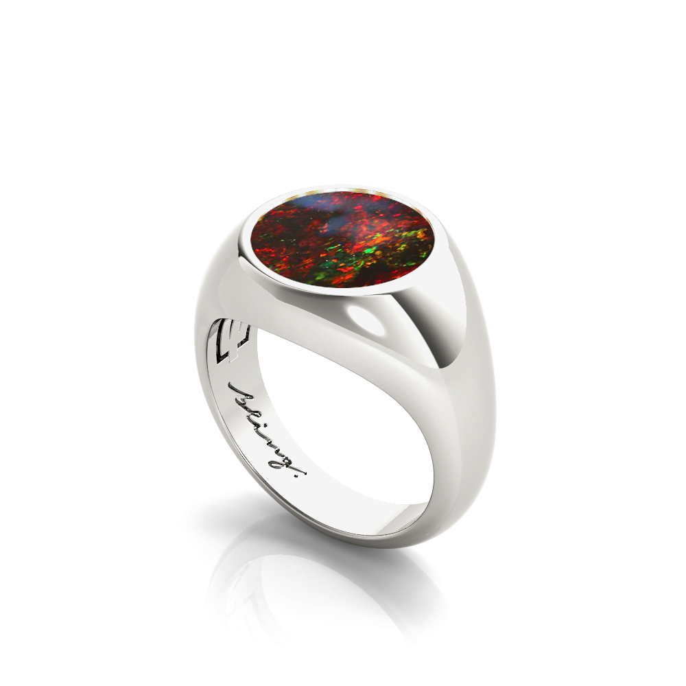 Nebula - Black Opal Ring