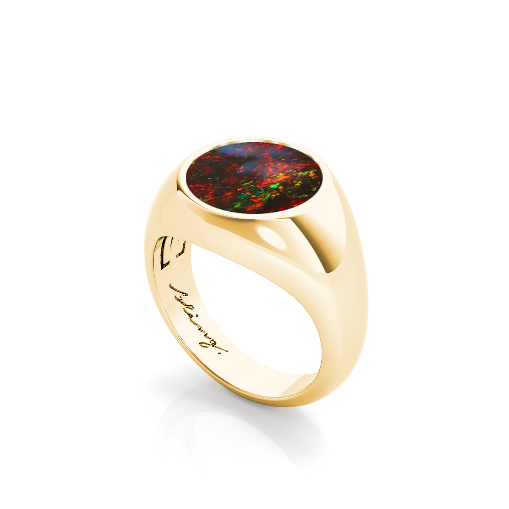 Nebula - Black Opal Ring