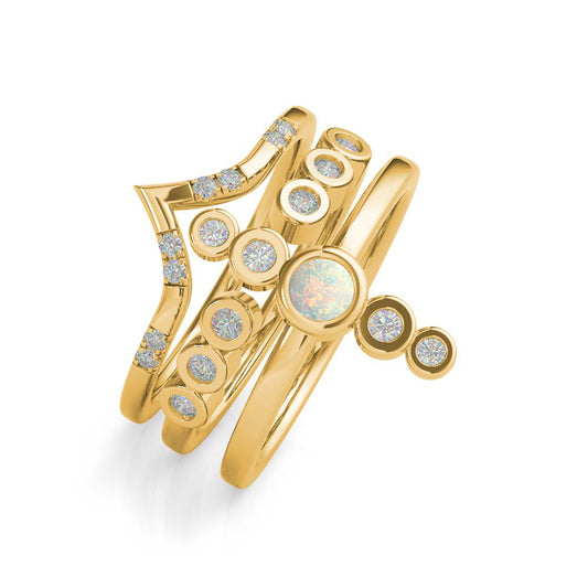 Gaia I collection - ring stack